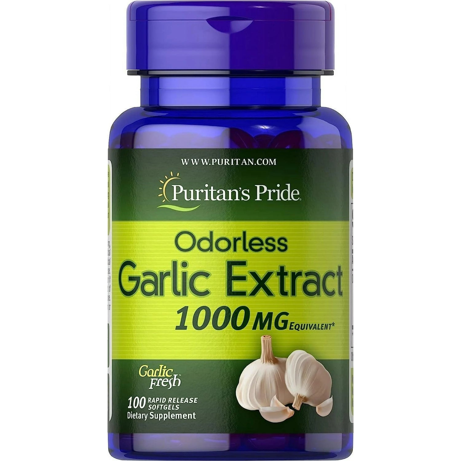 Puritans Pride Odorless Garlic 1000MG 100's