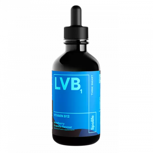 Lipolife LVB1 Vitamin B12 60ml Strawberry & Vanilla Flavour